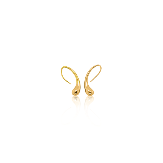 24Kt Gold Water Droplet Earrings