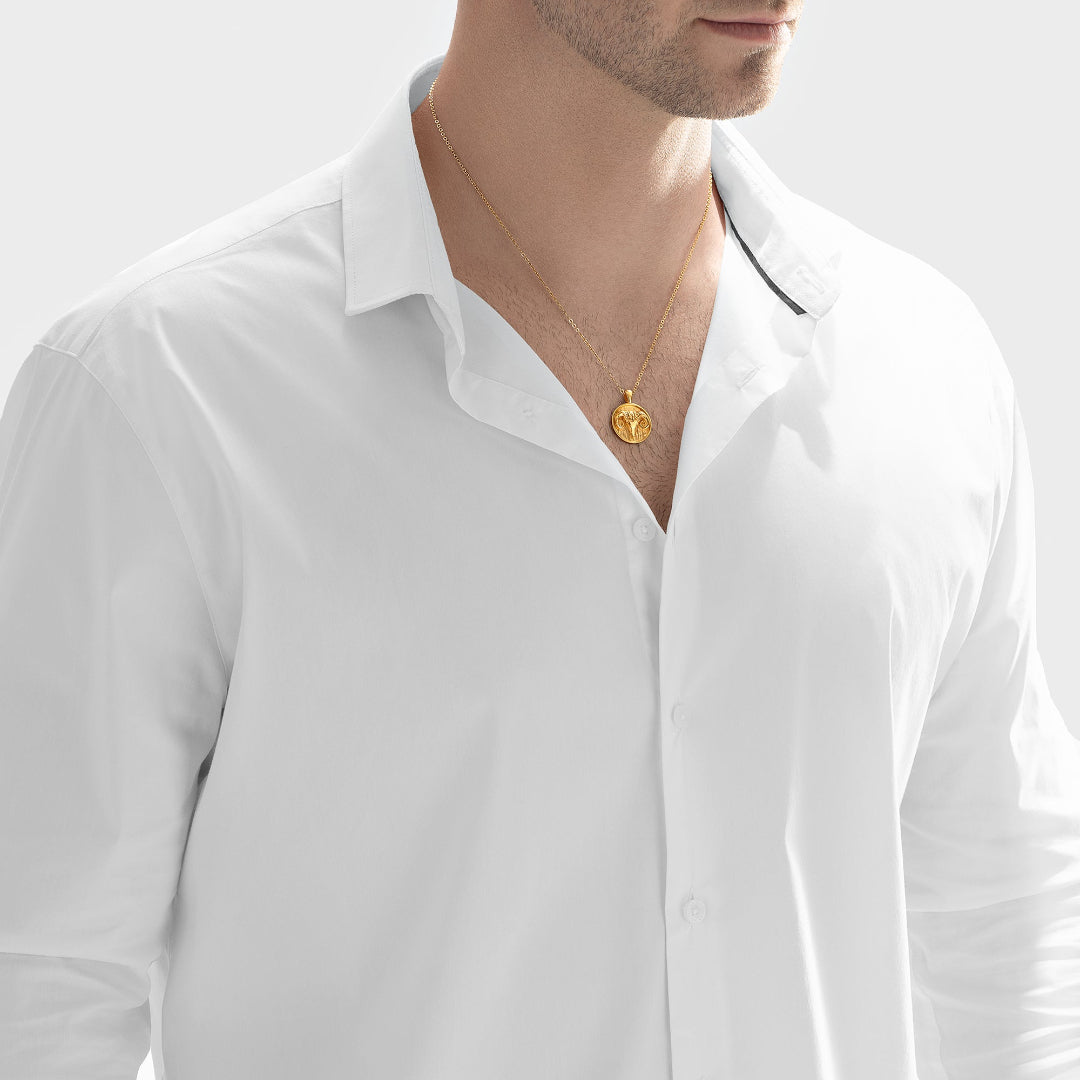 Nebu Gold 24k Gold Aries Pendant Male
