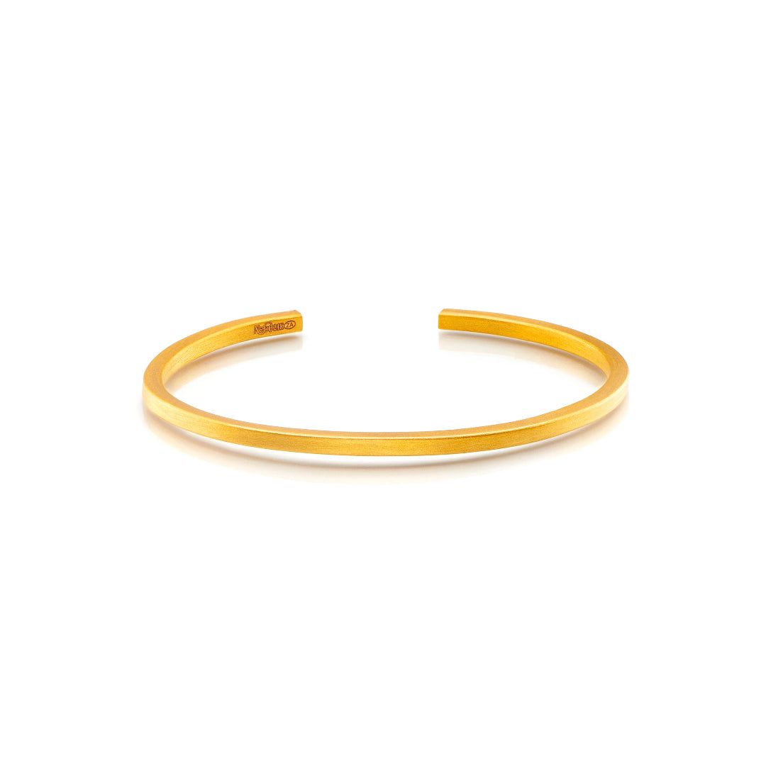 Nebu Gold 24k Gold Bullion Classic Bangle Female Front View