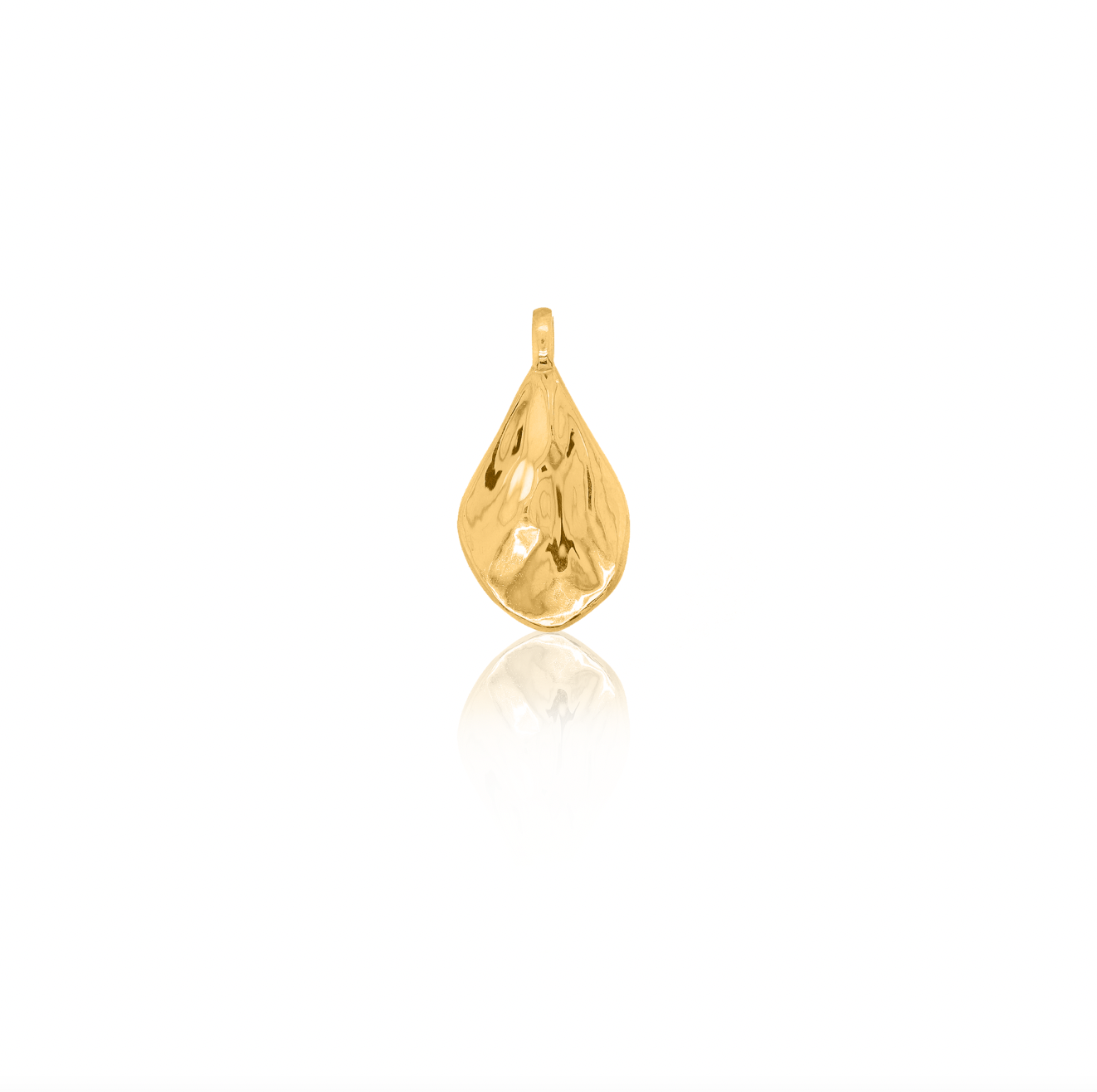 24Kt Gold Molten Drop Pendant