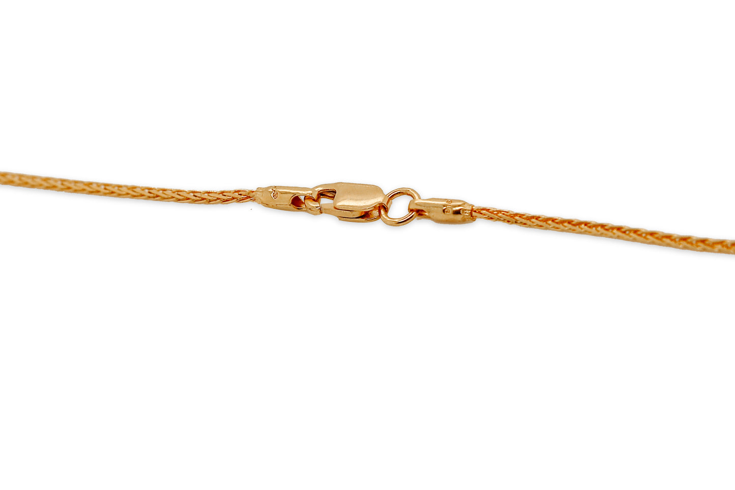 22Kt Gold Wheat Chain Necklace