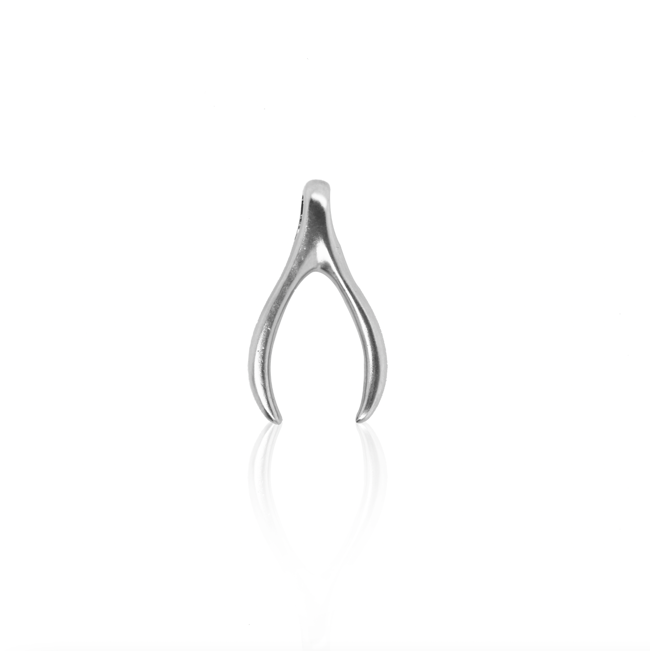 24Kt Platinum Wishbone Pendant