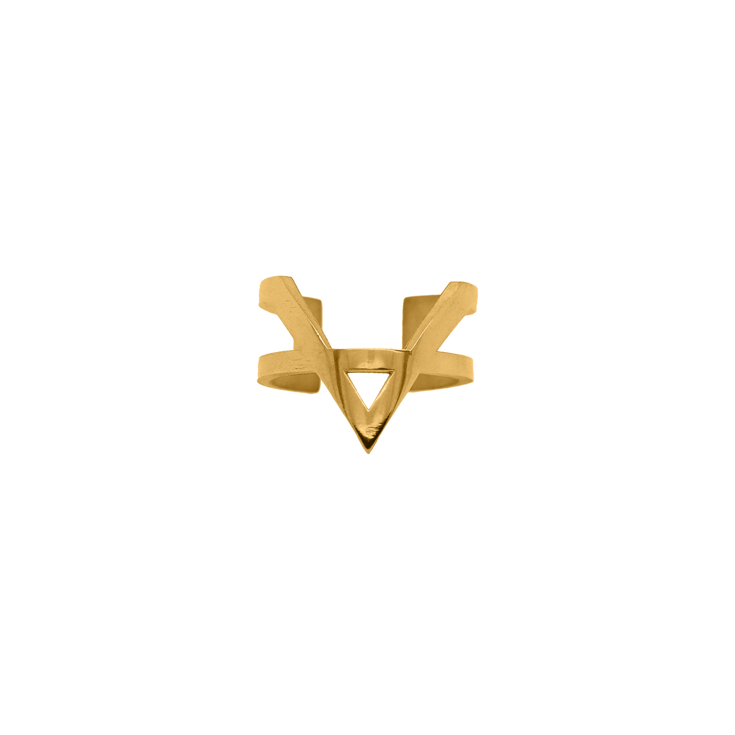 24Kt Gold Arrow Ring