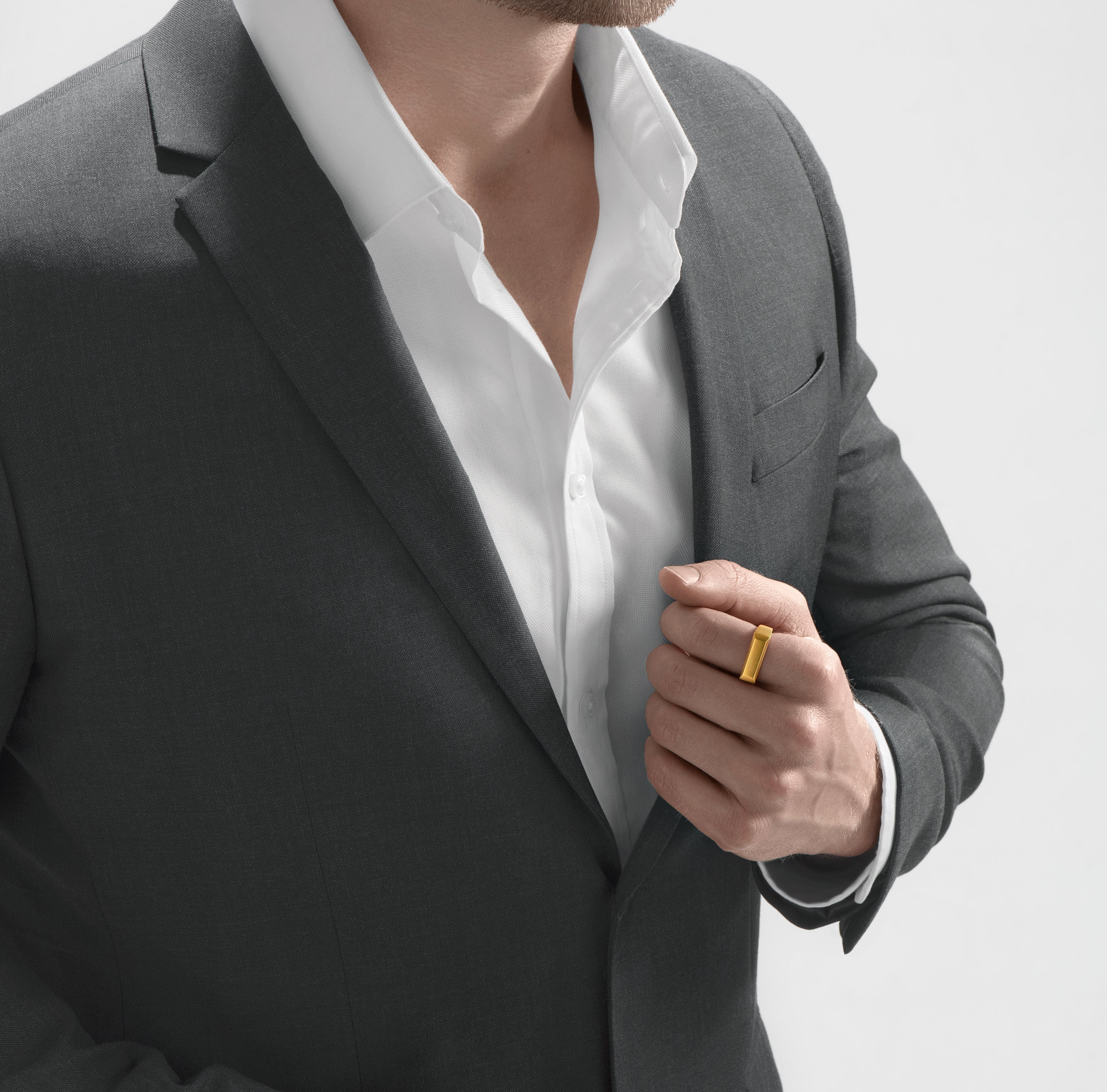 Large bullion signet ring