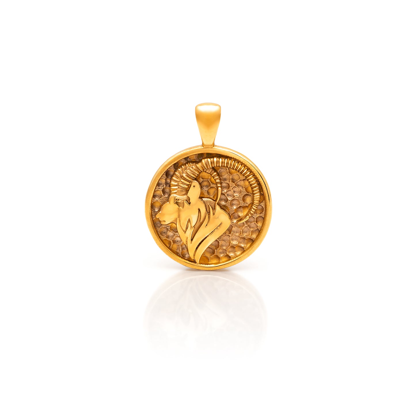 24Kt Gold Capricorn Pendant