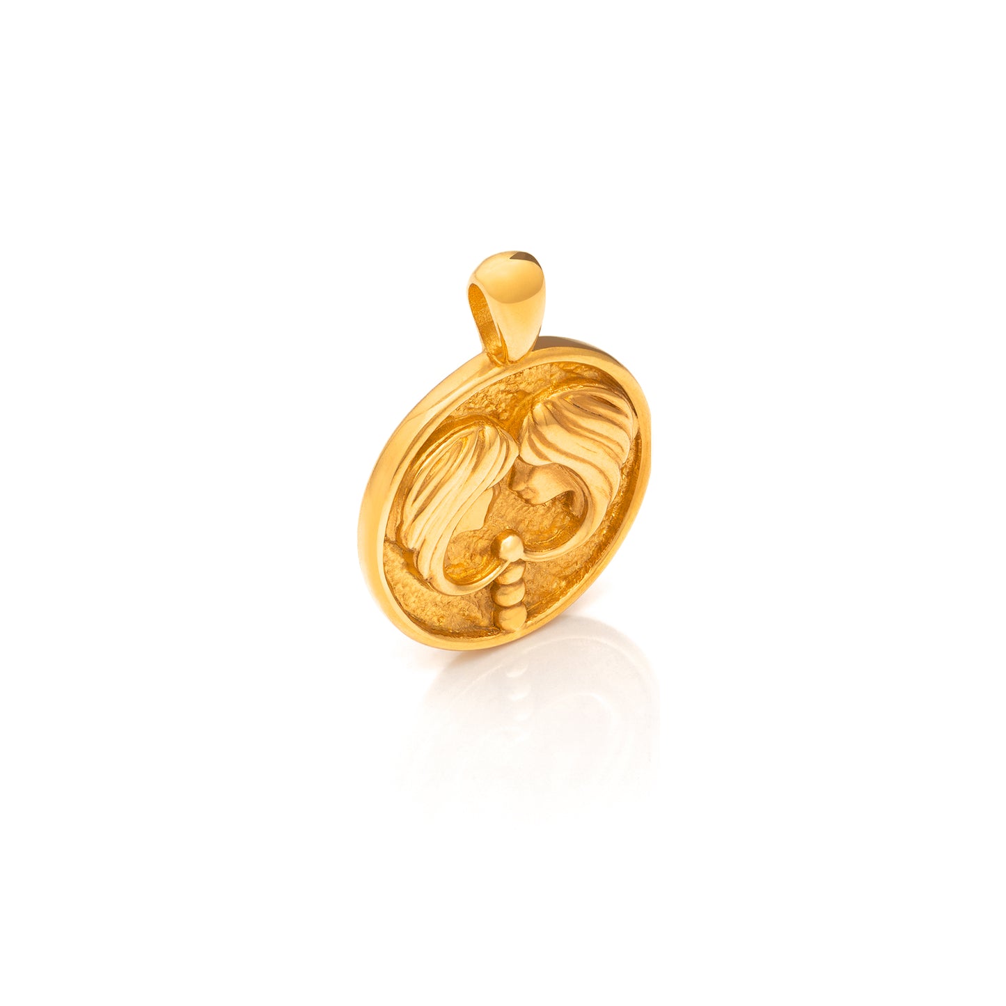 24Kt Gold Gemini Pendant