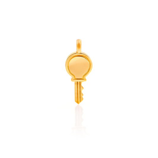 24Kt Gold Key Pendant