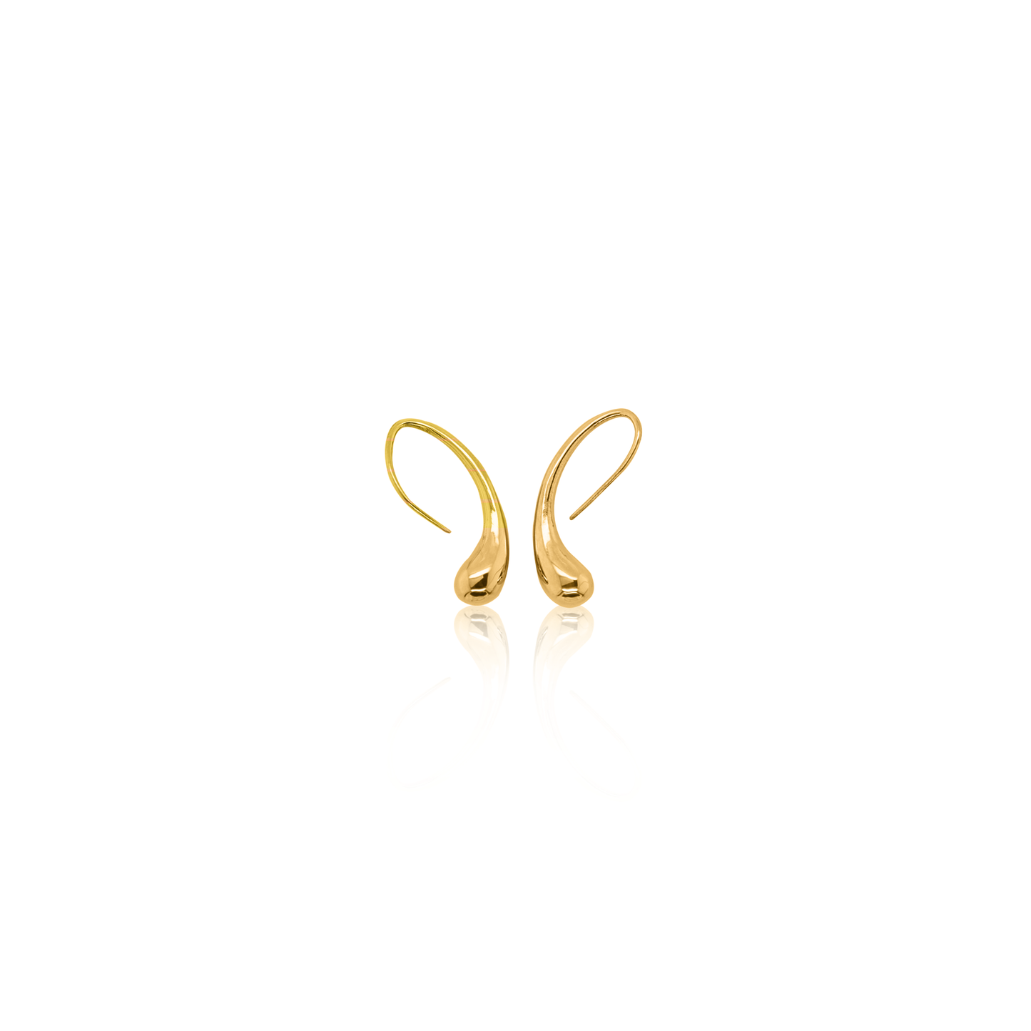 24Kt Gold Water Droplet Earrings