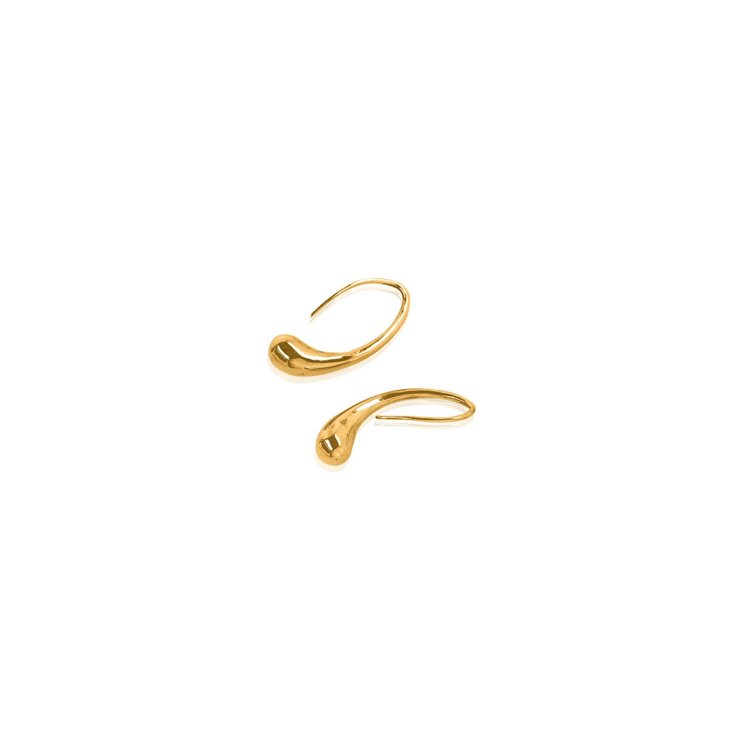 24Kt Gold Water Droplet Earrings