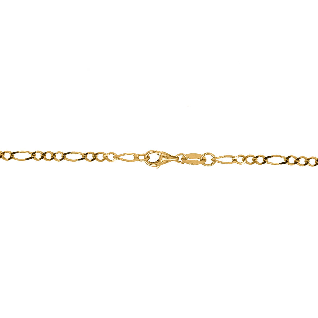 Nebu Gold_ 2kt Gold Figaro Chain Clasp