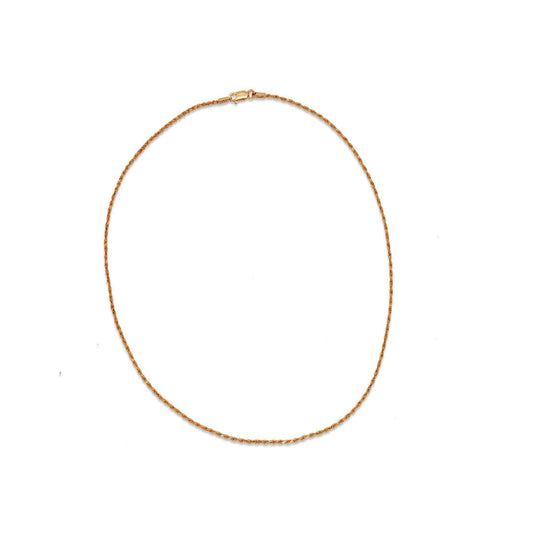 Nebu Gold 22kt Gold Rope Chain Top View