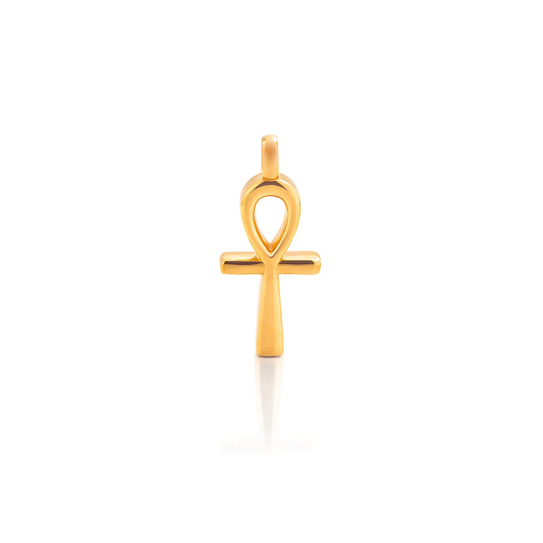 Nebu Gold 24kt Gold Ankh Key Of Life Pendant