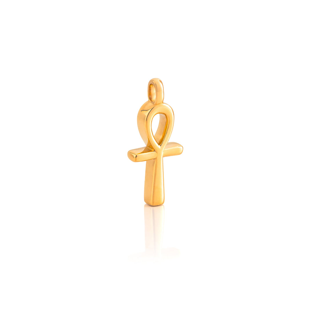 Nebu Gold 24kt Gold Ankh Key Of Life Pendant