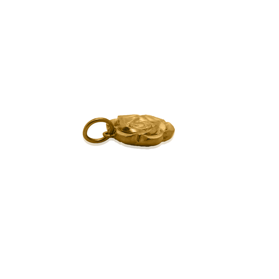 Nebu Gold 24kt Gold Bloom Charm Side