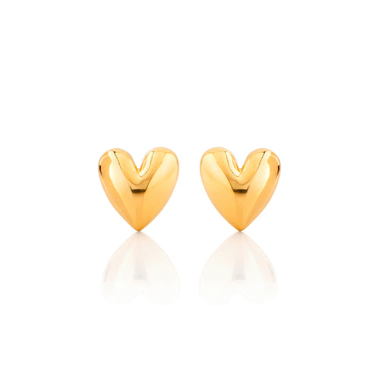 Nebu Gold 24k Gold Sweetheart Earrings