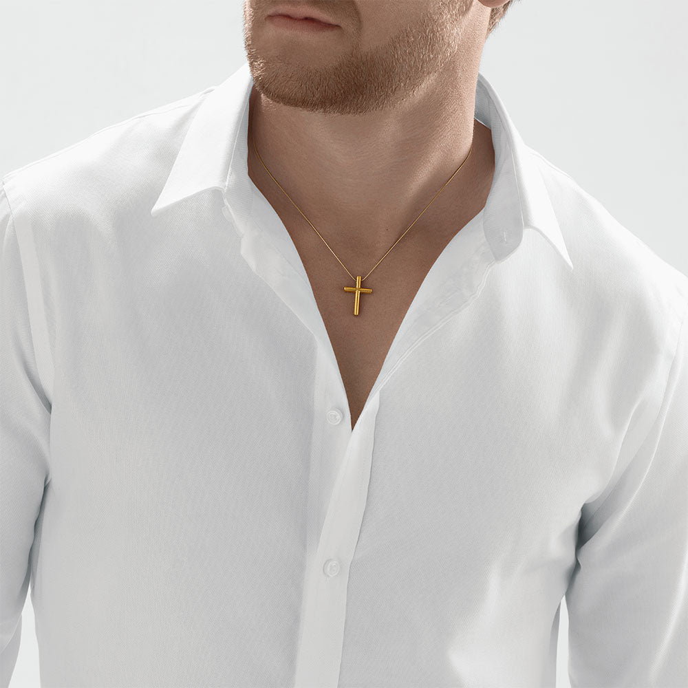 Cross pendant male