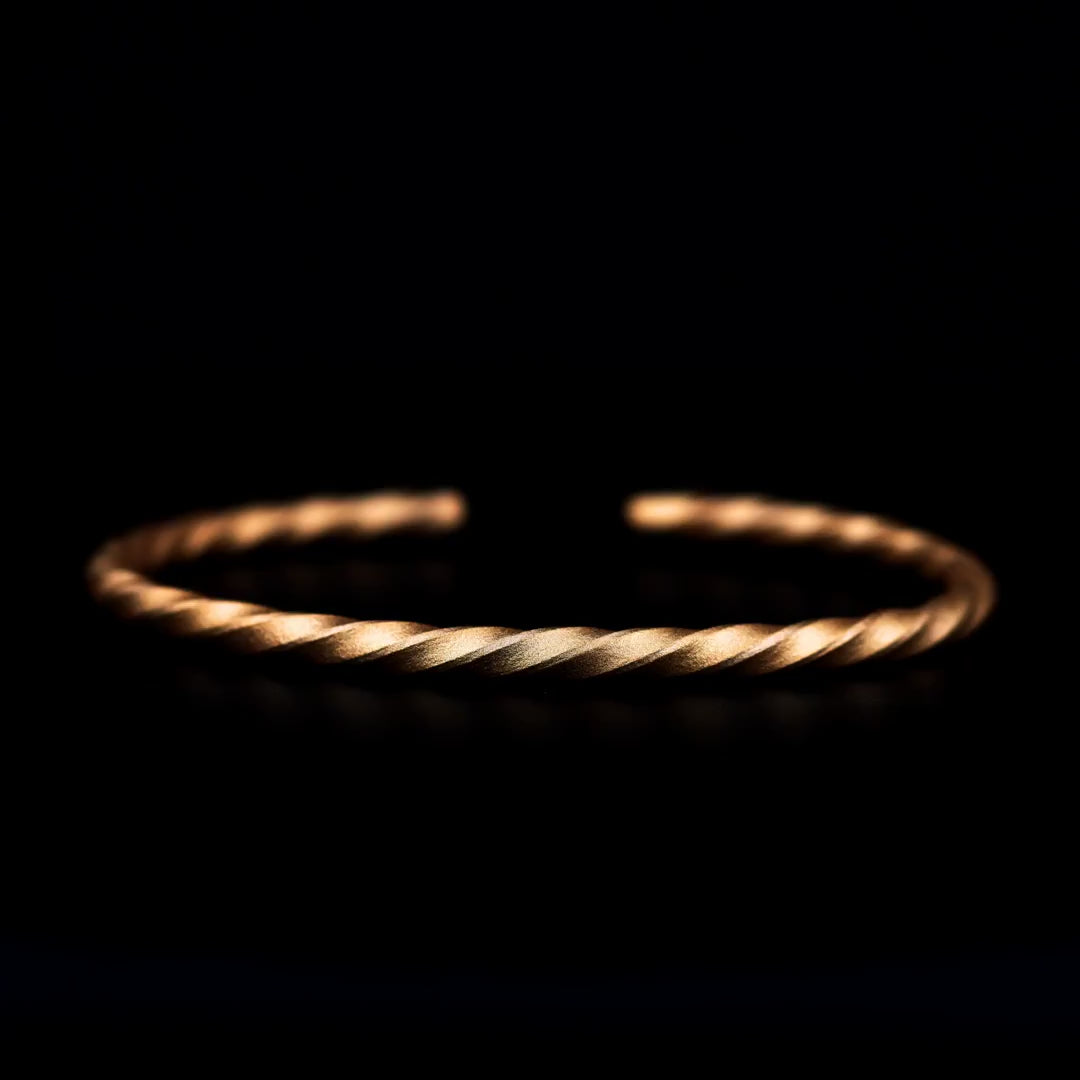 24Kt Gold Bullion Twist Bangle