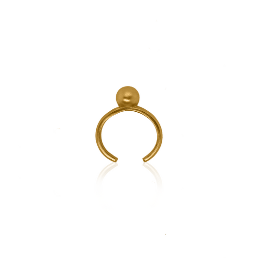 24Kt Gold Golden Ball Ring - Medium