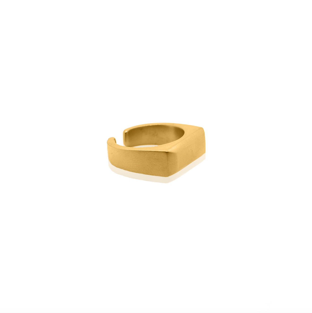 Step Signet Band Square / Large - Goldpoint Jewelry – GP BK LLC