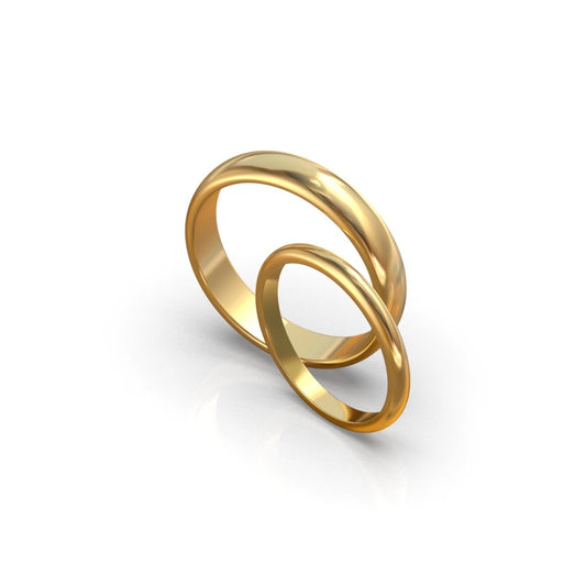 24Kt Gold Curved Ladies' Ring