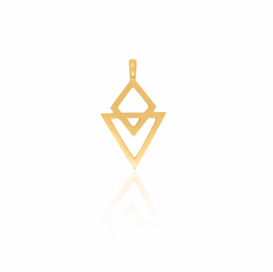 24Kt Gold Targeted Arrow Pendant