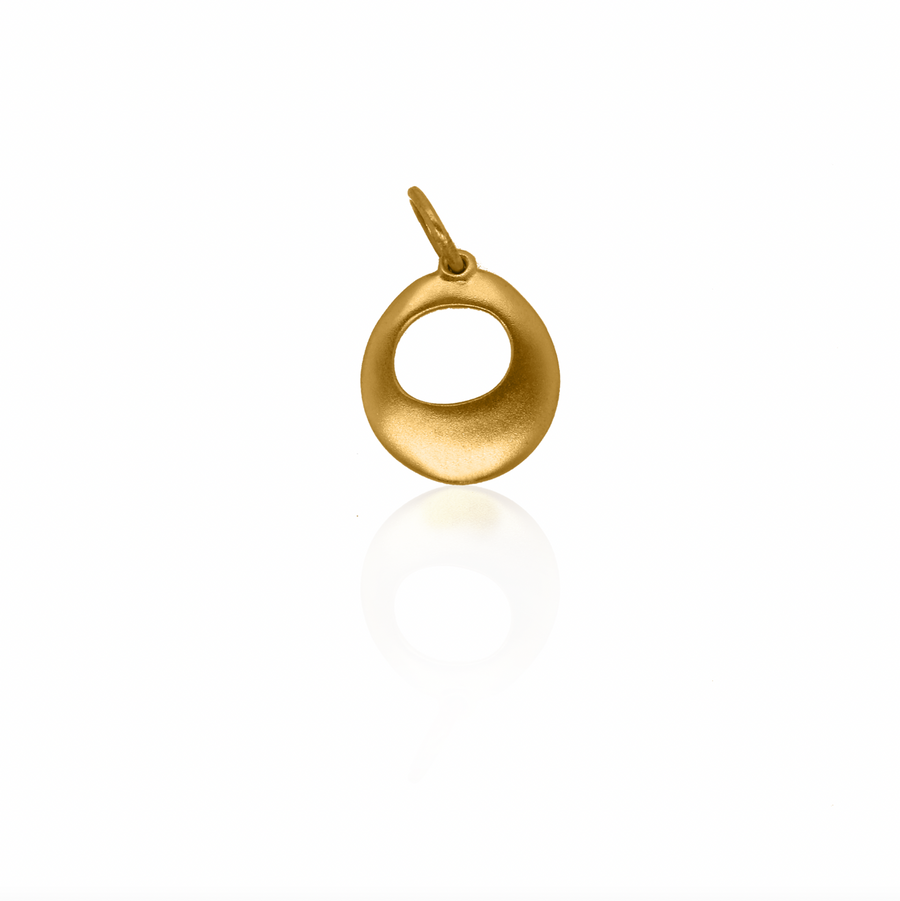 24Kt Gold Hollow Orb Charm