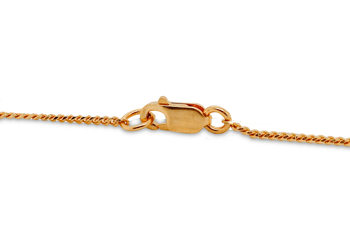 22Kt Gold Flat Curb Chain Necklace