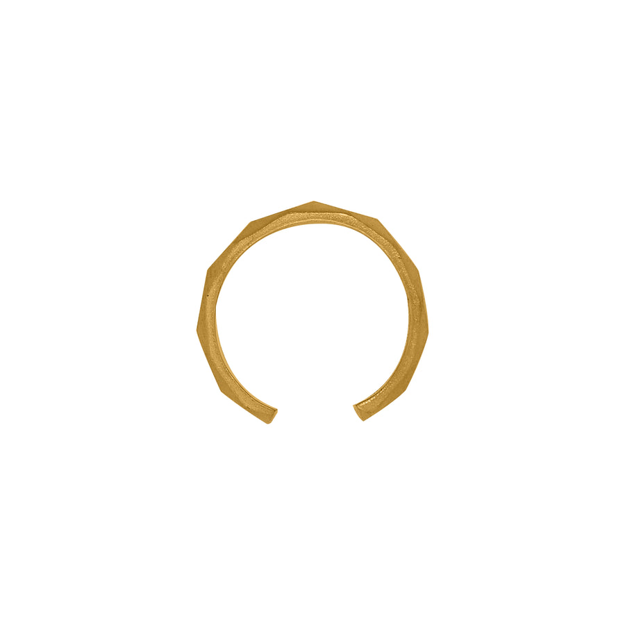 24Kt Gold Geometric Ring
