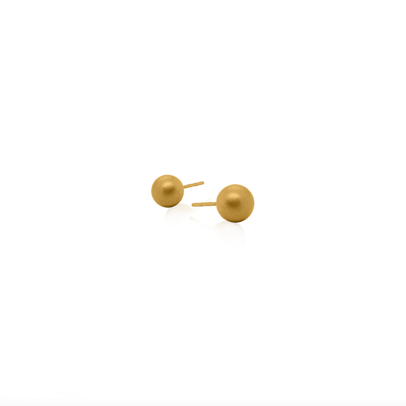 24Kt Gold Orb Stud Earrings