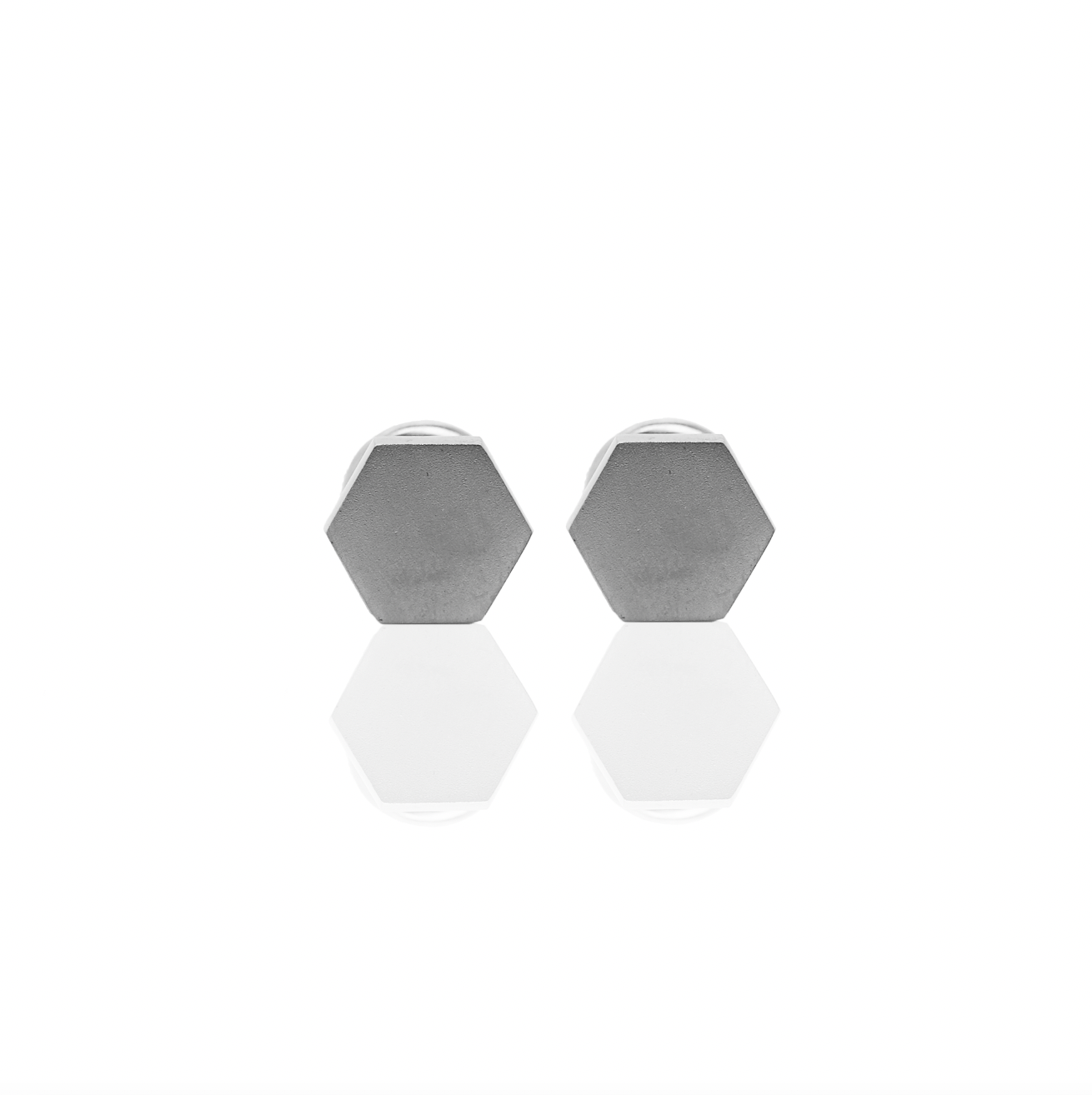 24Kt Platinum Modern Hexagon Cufflinks