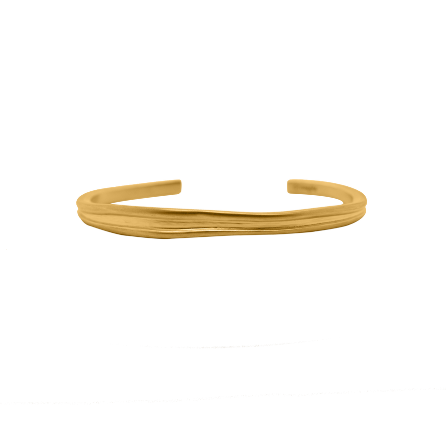 24Kt Gold Irregular Wrist Cuff