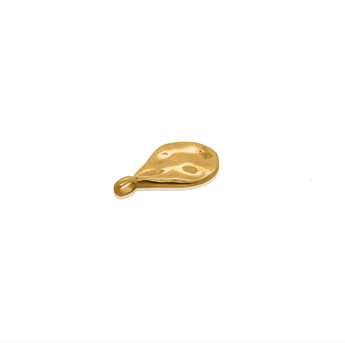 24Kt Gold Molten Drop Pendant