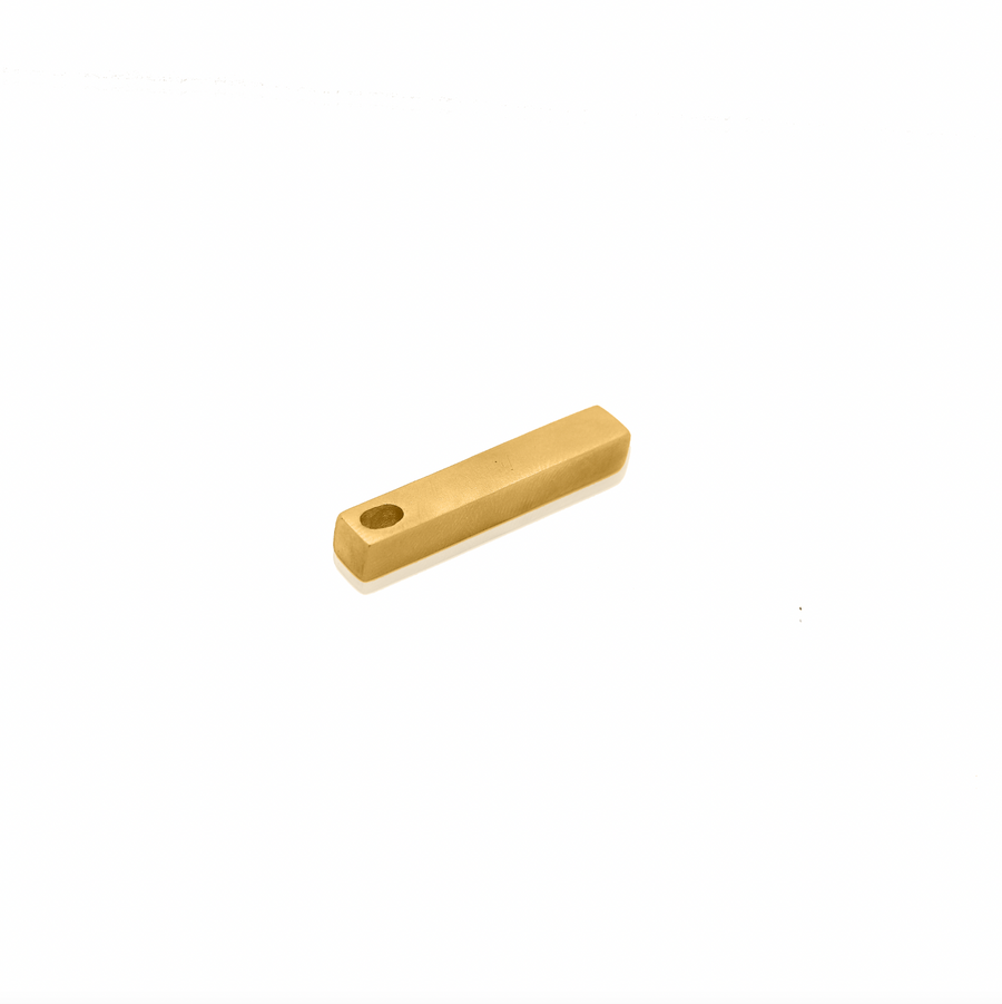 24Kt Gold Narrow Pillar Pendant