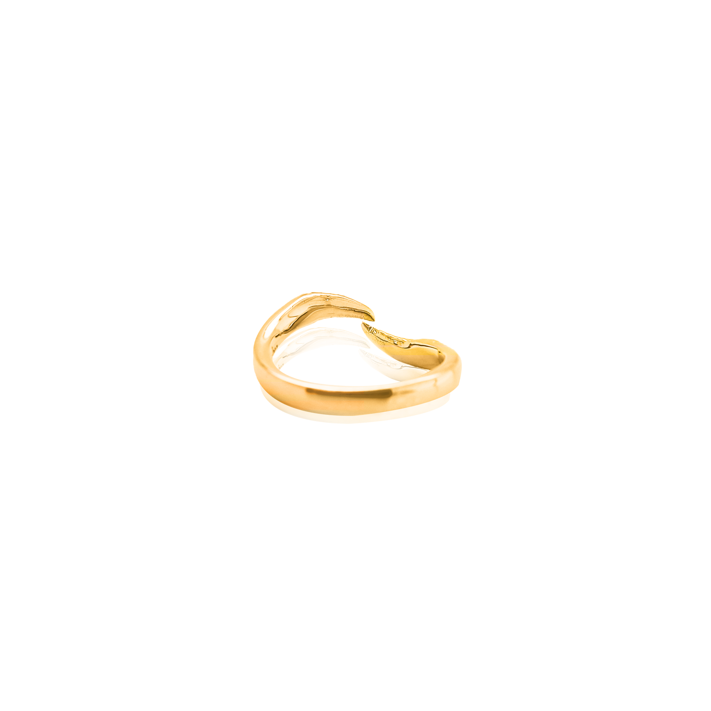 24Kt Gold Rhino Horn Ring