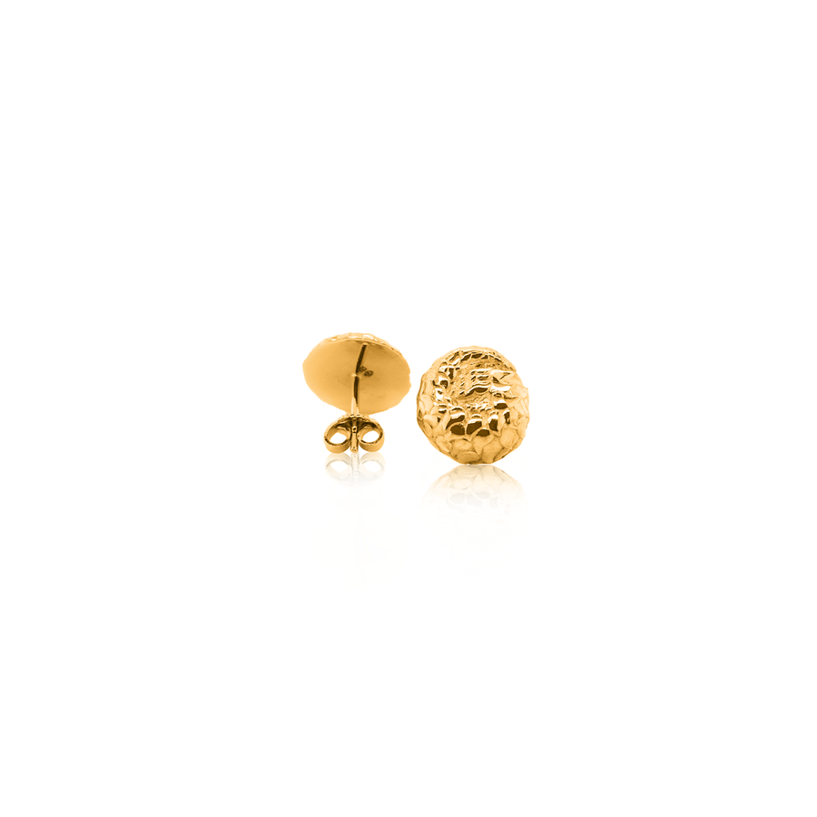 24Kt Gold Pangolin Stud Earrings