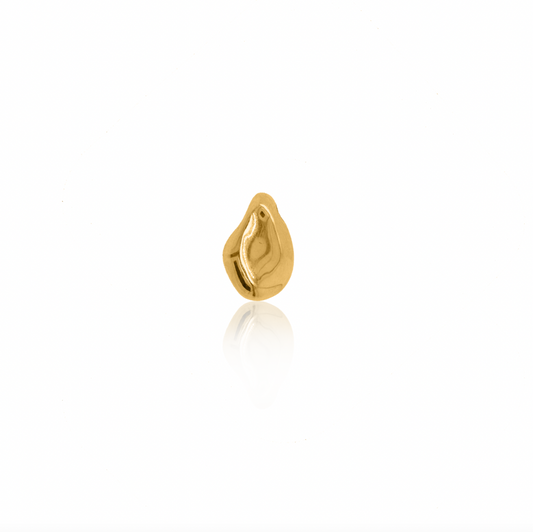 Nebu Gold 24kt Gold Molten Orb Pendant Front View
