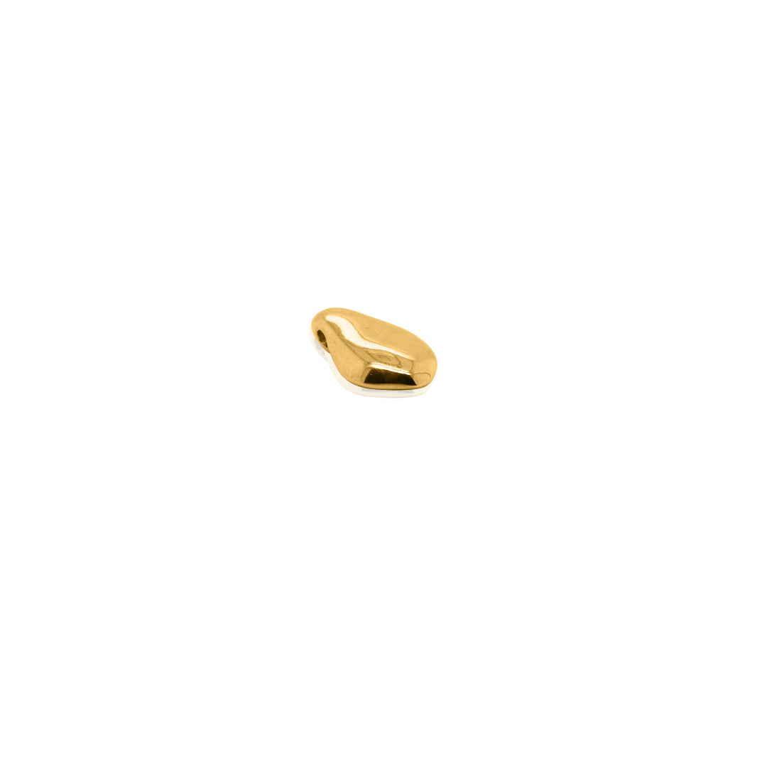Nebu Gold 24kt Gold Molten Orb Pendant Side View