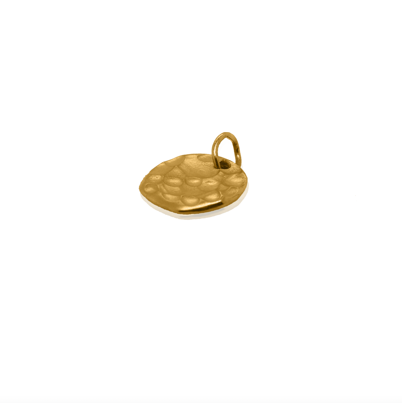 24Kt Gold Raw Disc Charm