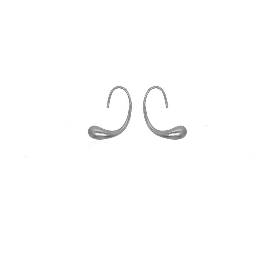 24Kt Platinum Water Droplet Earrings